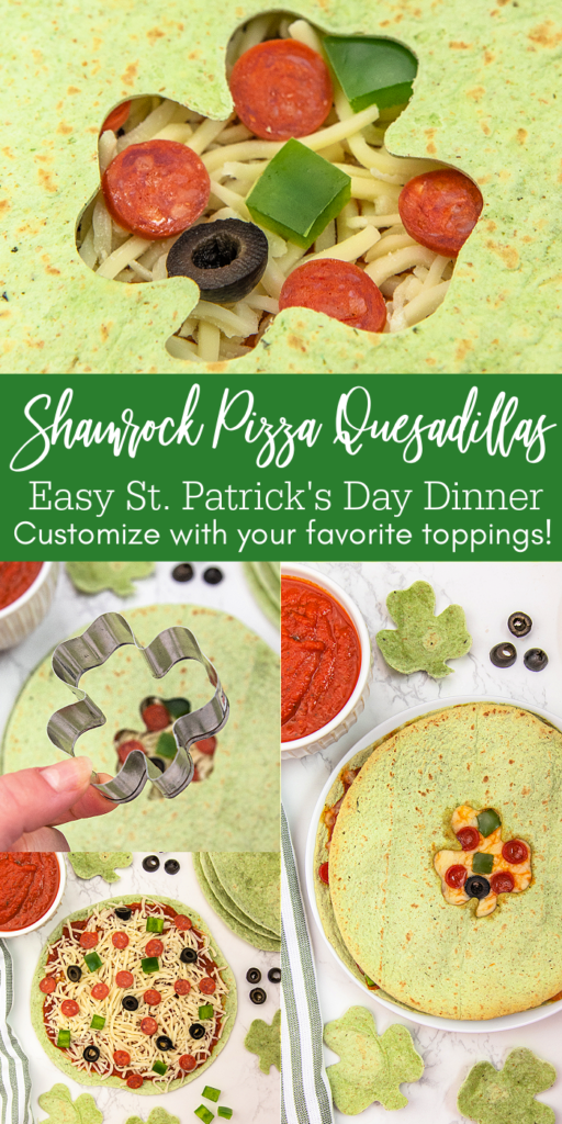 shamrock pizza quesadilla pinterest image