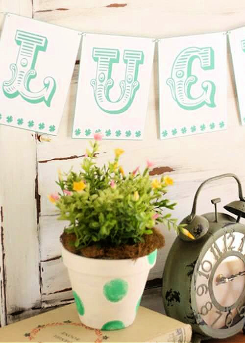 lucky banner free printable 