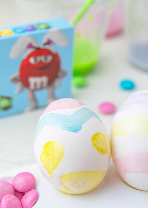 M&M paint easter eggs