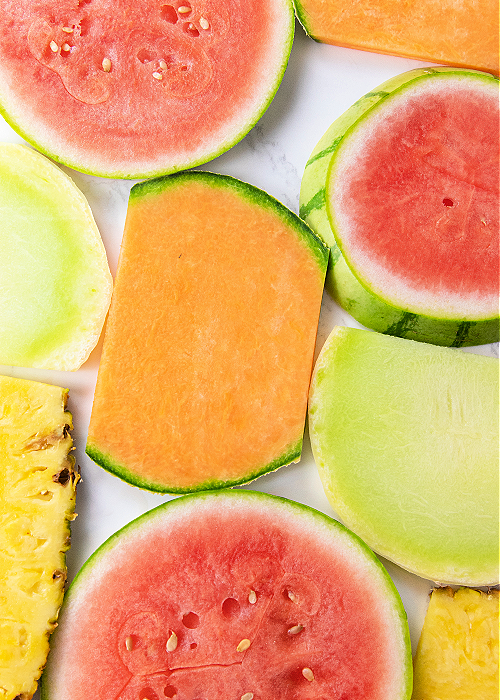 fruit sliced thin for an easter fruit basket