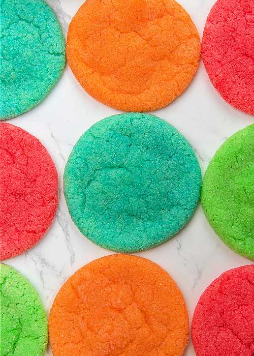 jello cookies on marble counter