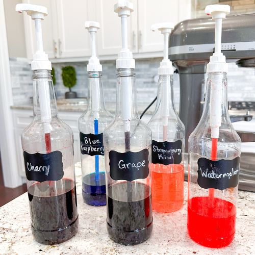 Snow Cone Syrup Bottles