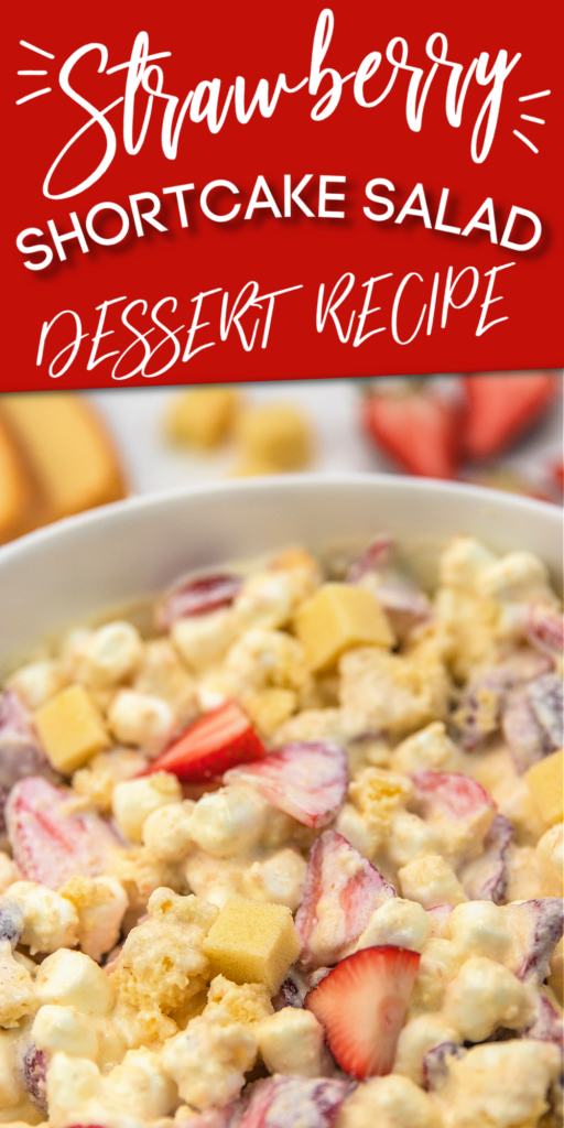 strawberry fluff salad pinterest image