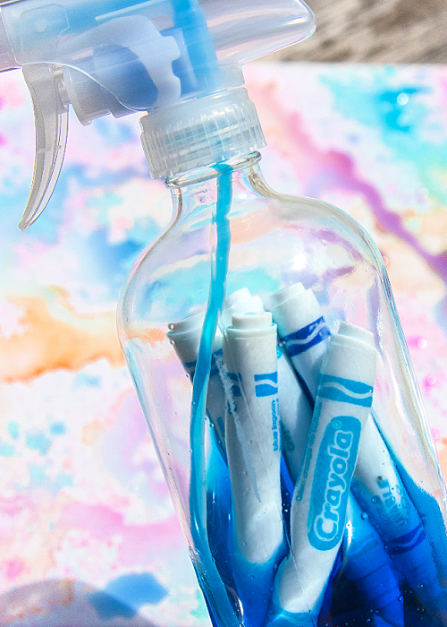 recycled marker spray paint