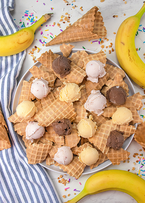 how to make banana split nachos