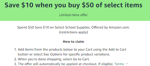 amazon school supplies