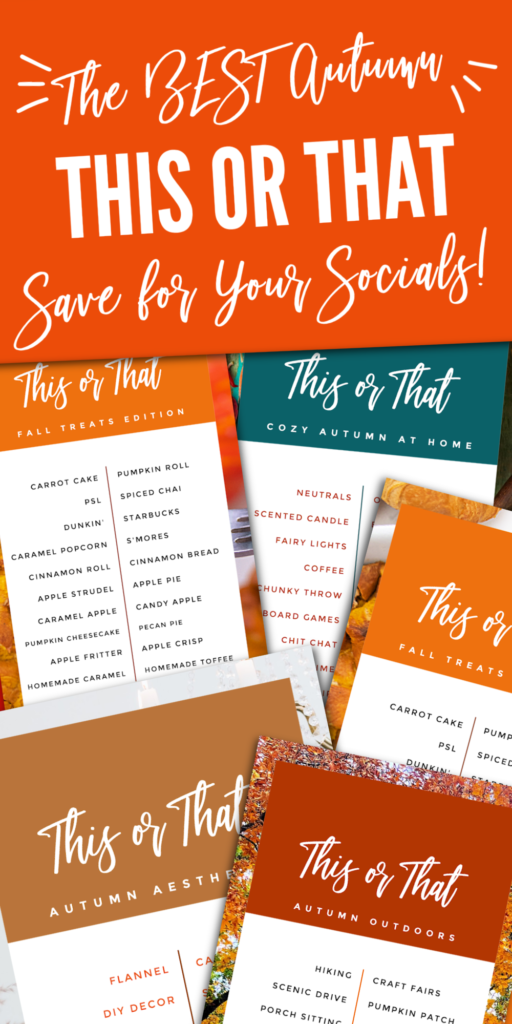 this or that for autumn and fall pinterest image for social media free download