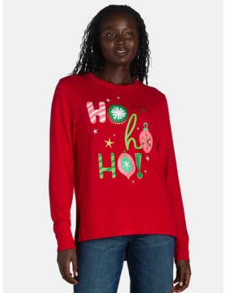 women's christmas sweater tops