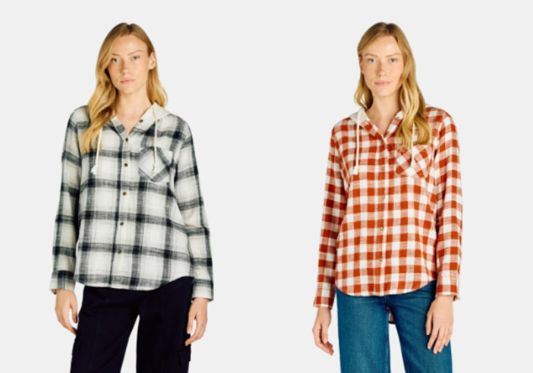 flannel hooded shirt