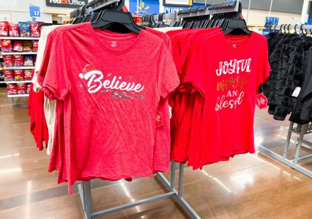 Walmart Women's Christmas Shirts