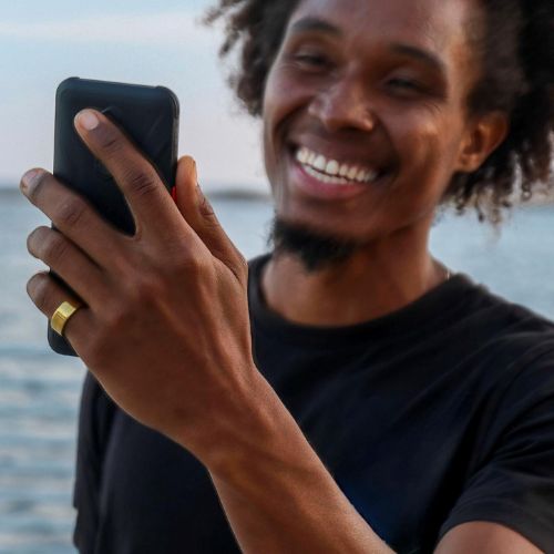 YoR by Letsfit Waterproof Smart Ring with Charging Case, Dock & App