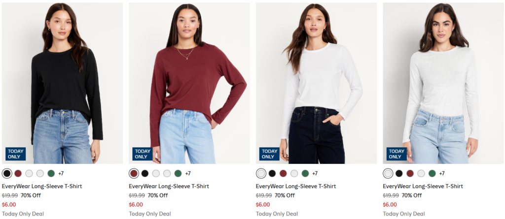 Long Sleeve Tees Old Navy