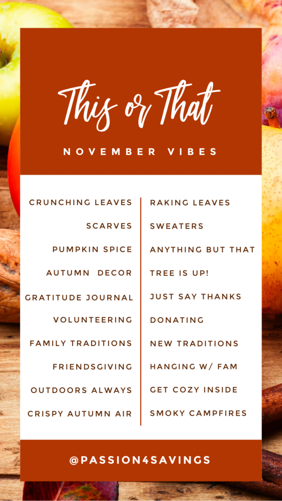 this or that november vibes 