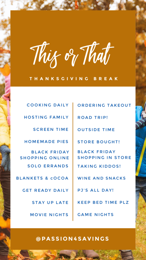 thanksgiving break this or that