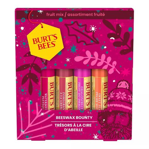 Burt's Bees Beeswax Bounty Fruit Lip Balm Holiday Gift Set