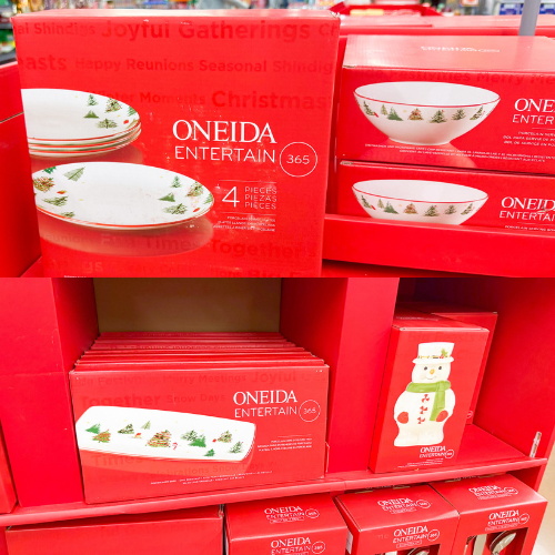 oneida christmas dishes