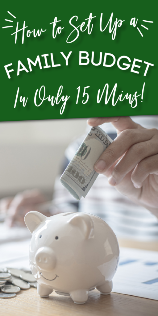 how to set up a family budget and stick to it