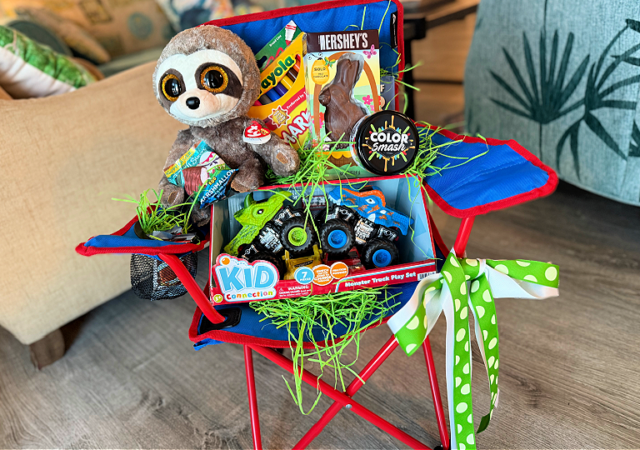 Camping chair easter basket for kids feature image