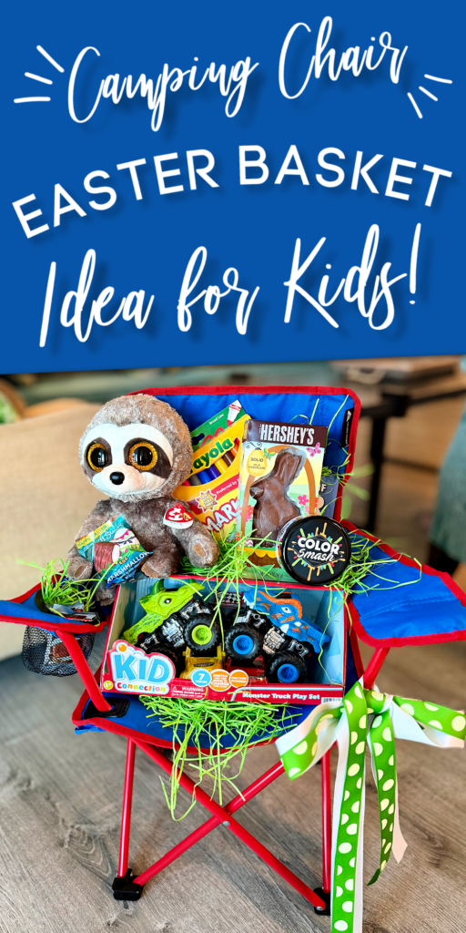 camping chair easter basket idea for kids