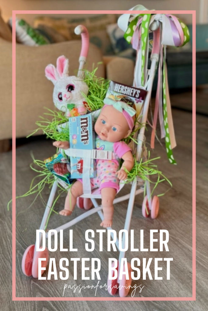 Doll stroller Easter Basket