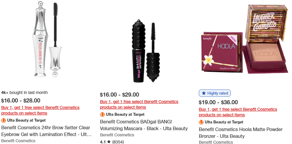 Benefit Cosmetics Coupons & Sales