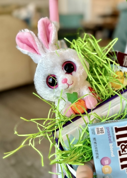 Doll stroller Easter basket