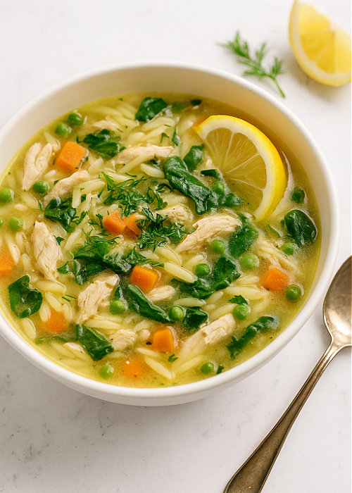 lemony chicken orzo soup an easy spring soup recipe