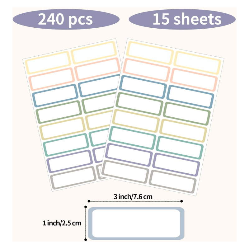 aesthetic school supplies on amazon removable labels