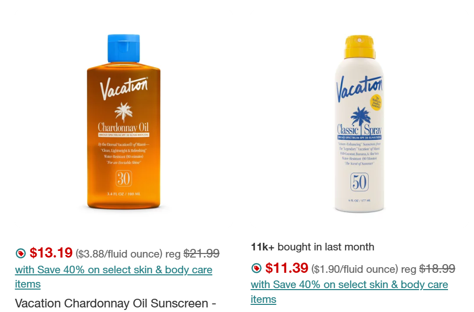 Vacation Sunscreen