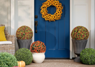 Faux Garden Mums on Sale
