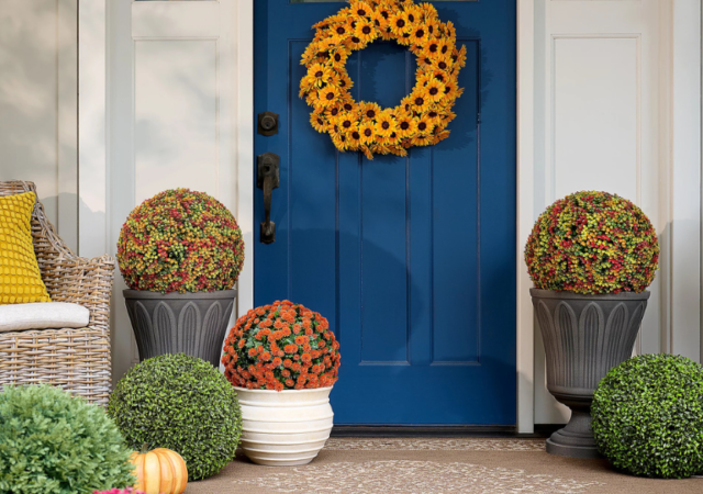 Faux Garden Mums on Sale