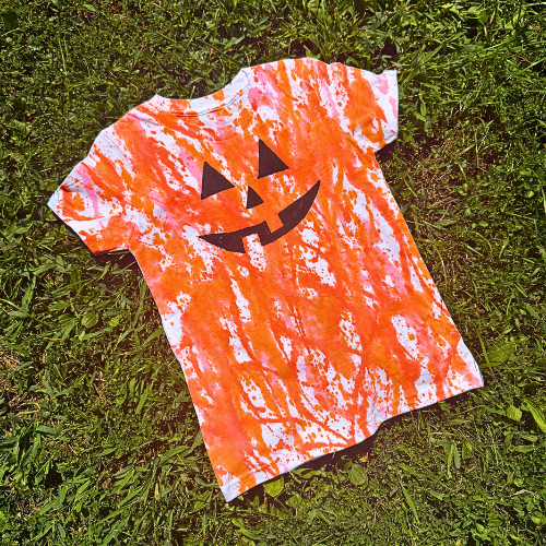 diy squirt gun pumpkin tshirt activity for kids