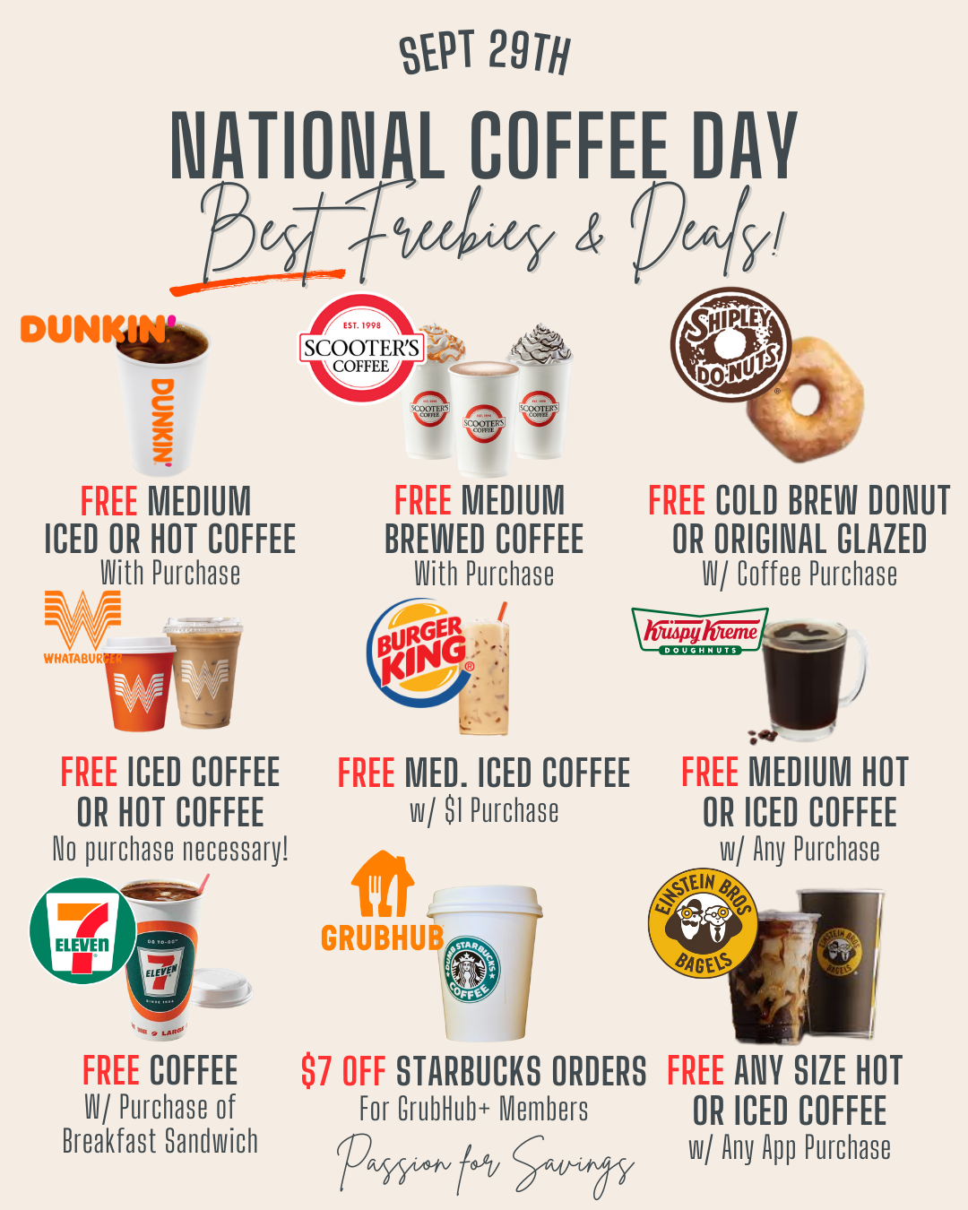 coffee day freebies