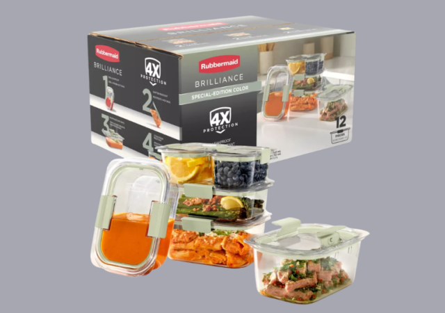 Rubbermaid Brilliance Containers On Sale