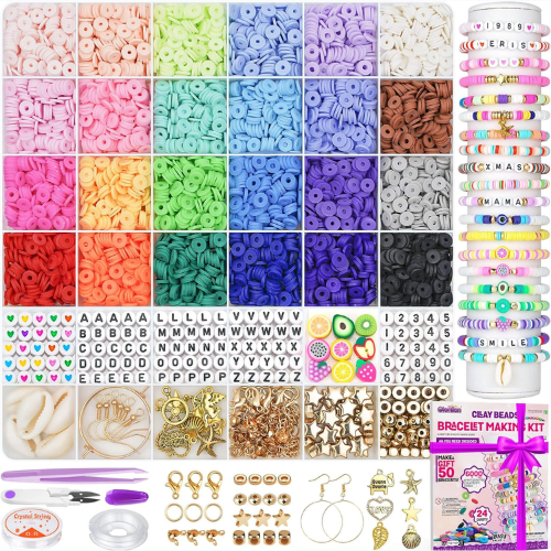 Add This 6000-PC Bead Bracelet Making Set to Their Easter Basket for ONLY $4.99!