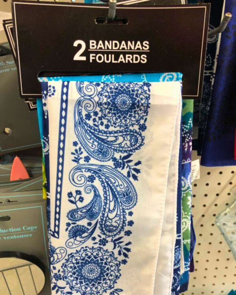 dollar tree bandana