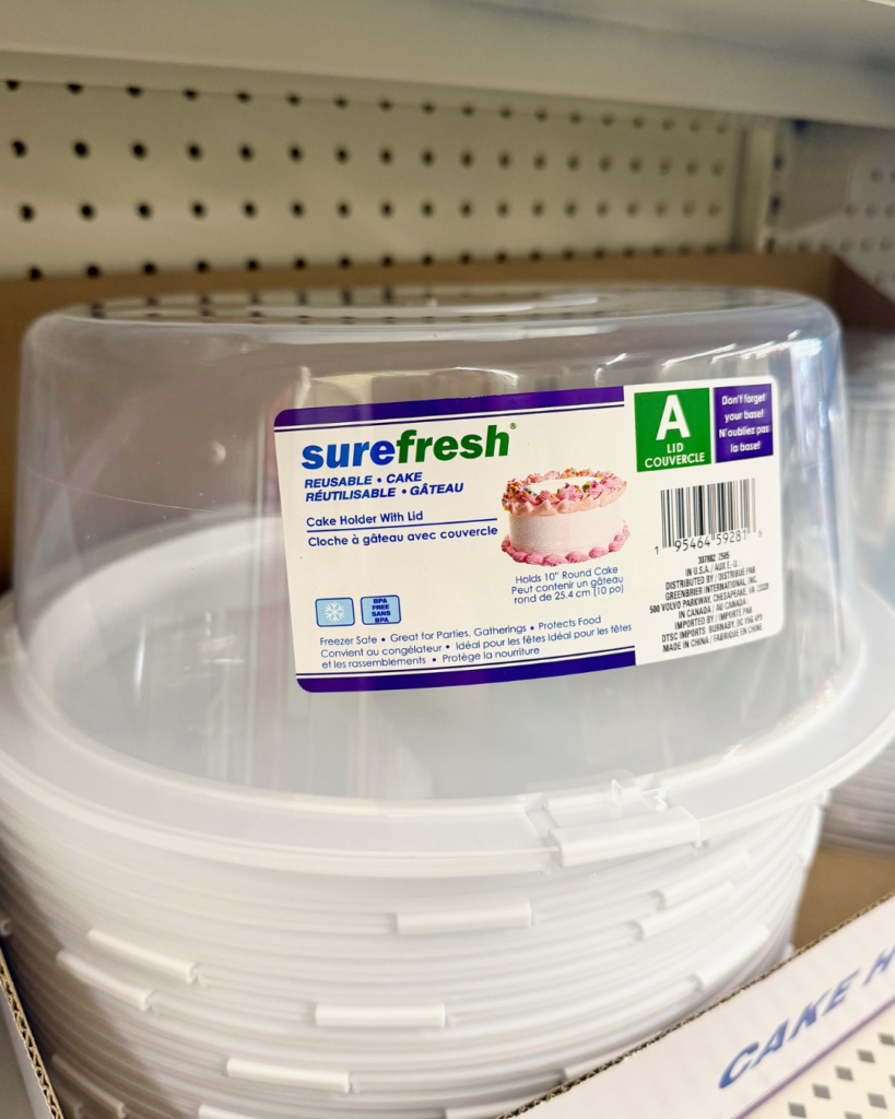 dollar tree cake carrier