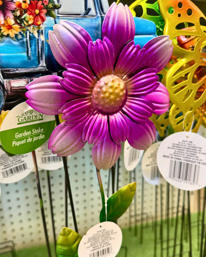 dollar tree lawn ornament for marking your spot at the beach