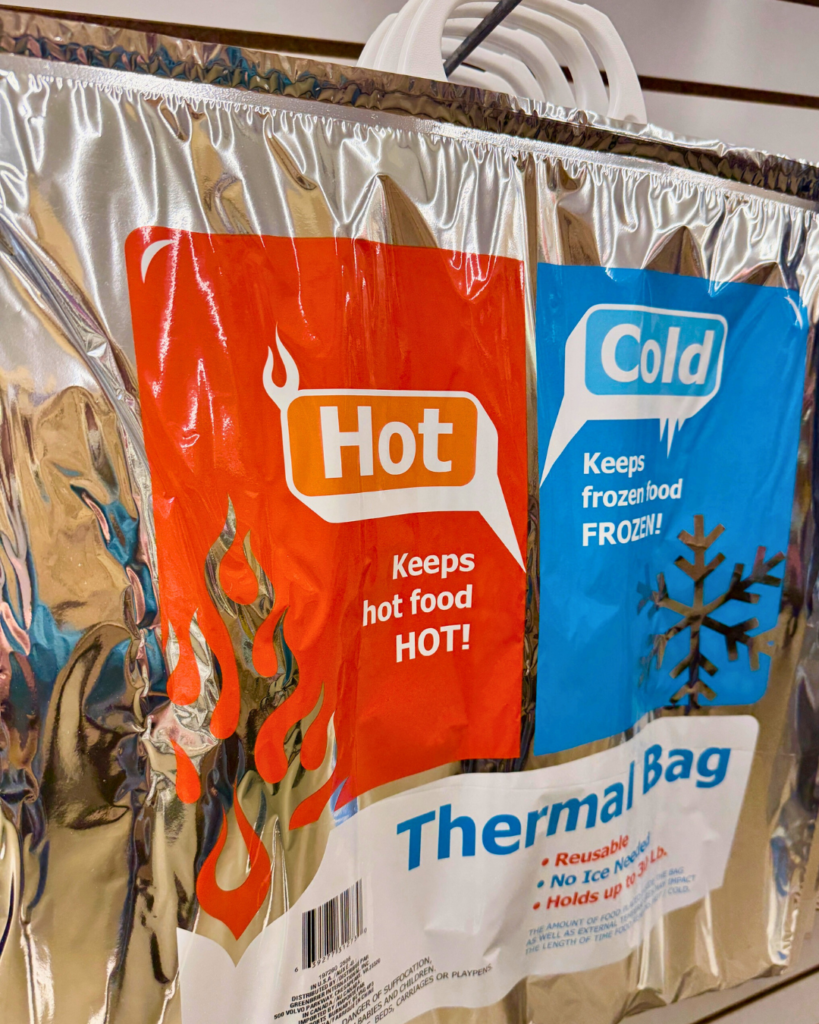 dollar tree insulated hanging thermal bags