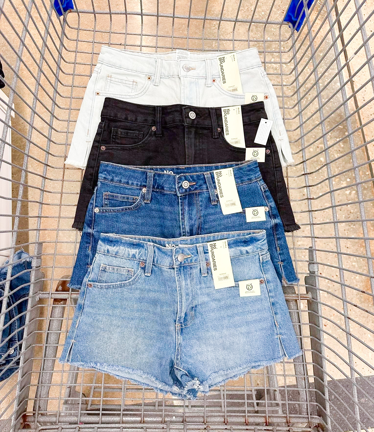 denim shorts