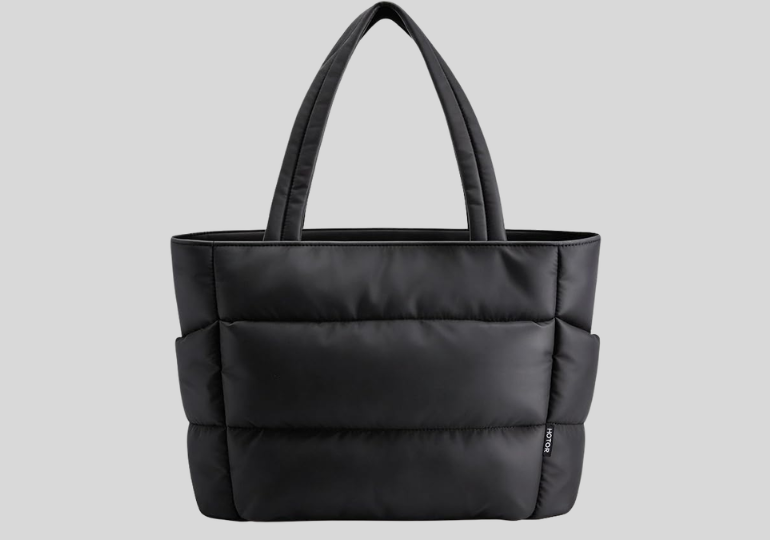 black-puffer-tote
