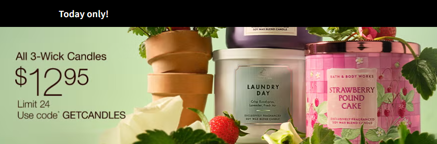 Bath and Body Works Candle Sale