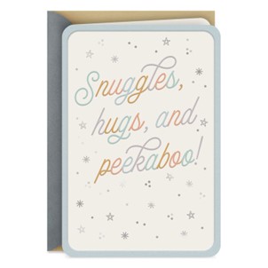 snuggles hugs and peekabo hallmark card