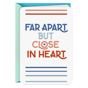 far apart but close in heart hallmark card