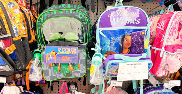 5-Piece Character Backpack & Lunchbag Sets Just $18.39 (Reg $23)!