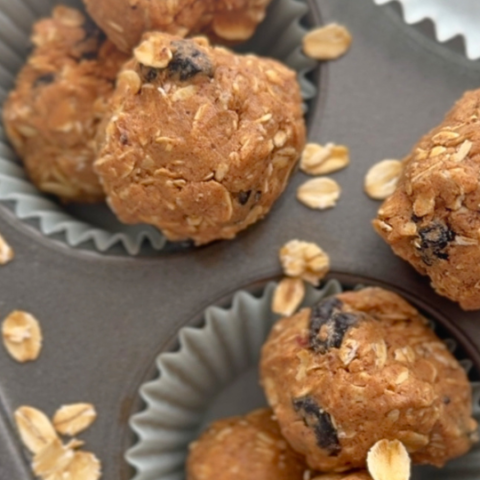 no bake blueberry muffin protein balls