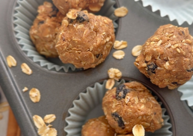 no bake blueberry muffin protein balls