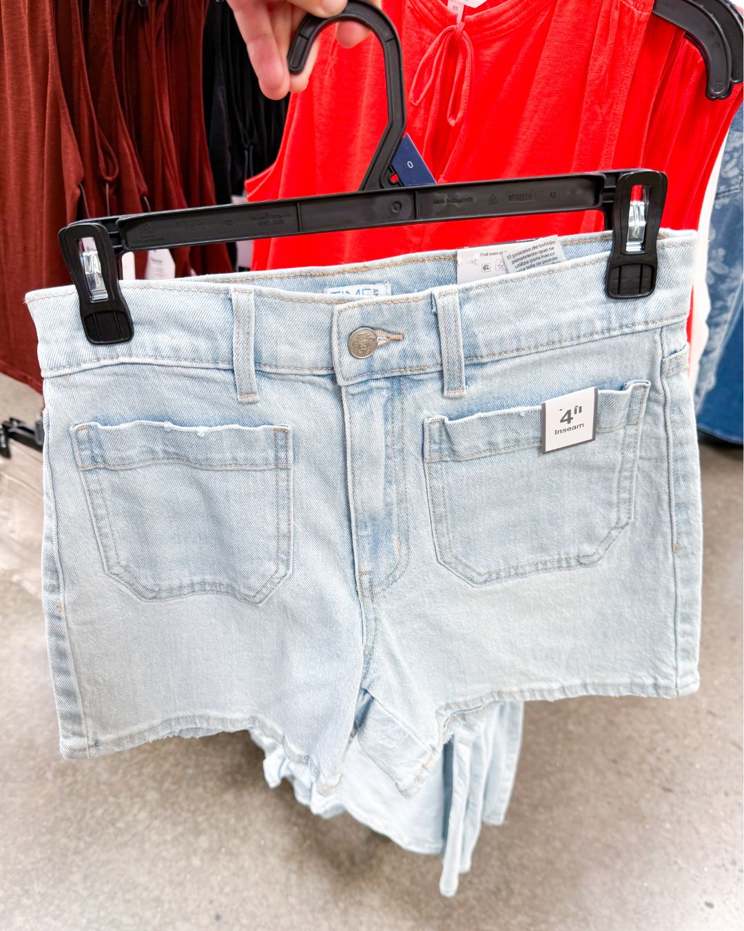 denim shorts