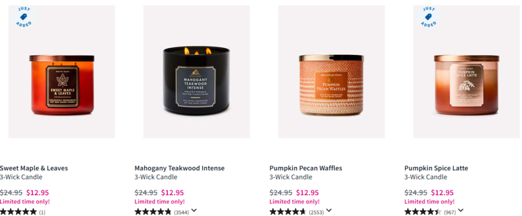 Bath & Body Works Candles on Sale