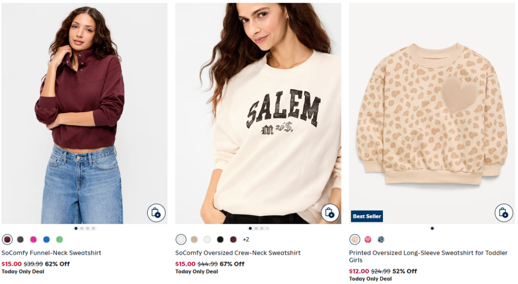Old Navy Sweatshirts on Sale